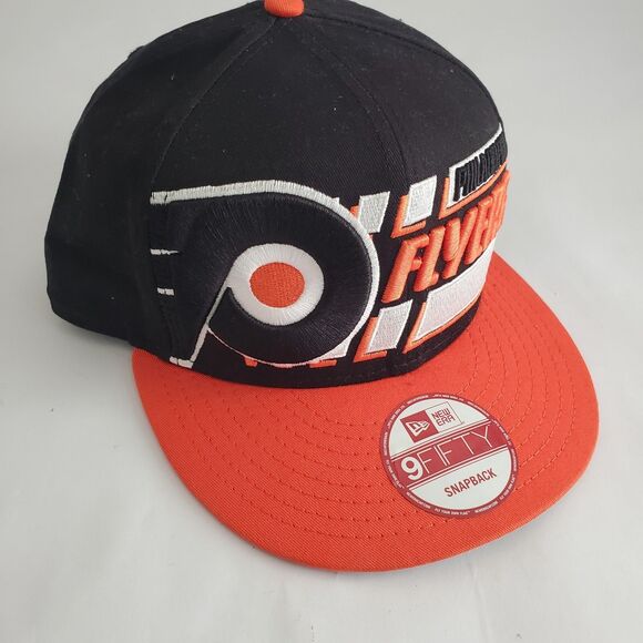 NHL Philadelphia Flyers Hockey SNAPBACK Hat 9Fifty Adjustable Size Brim Design - Picture 3 of 8